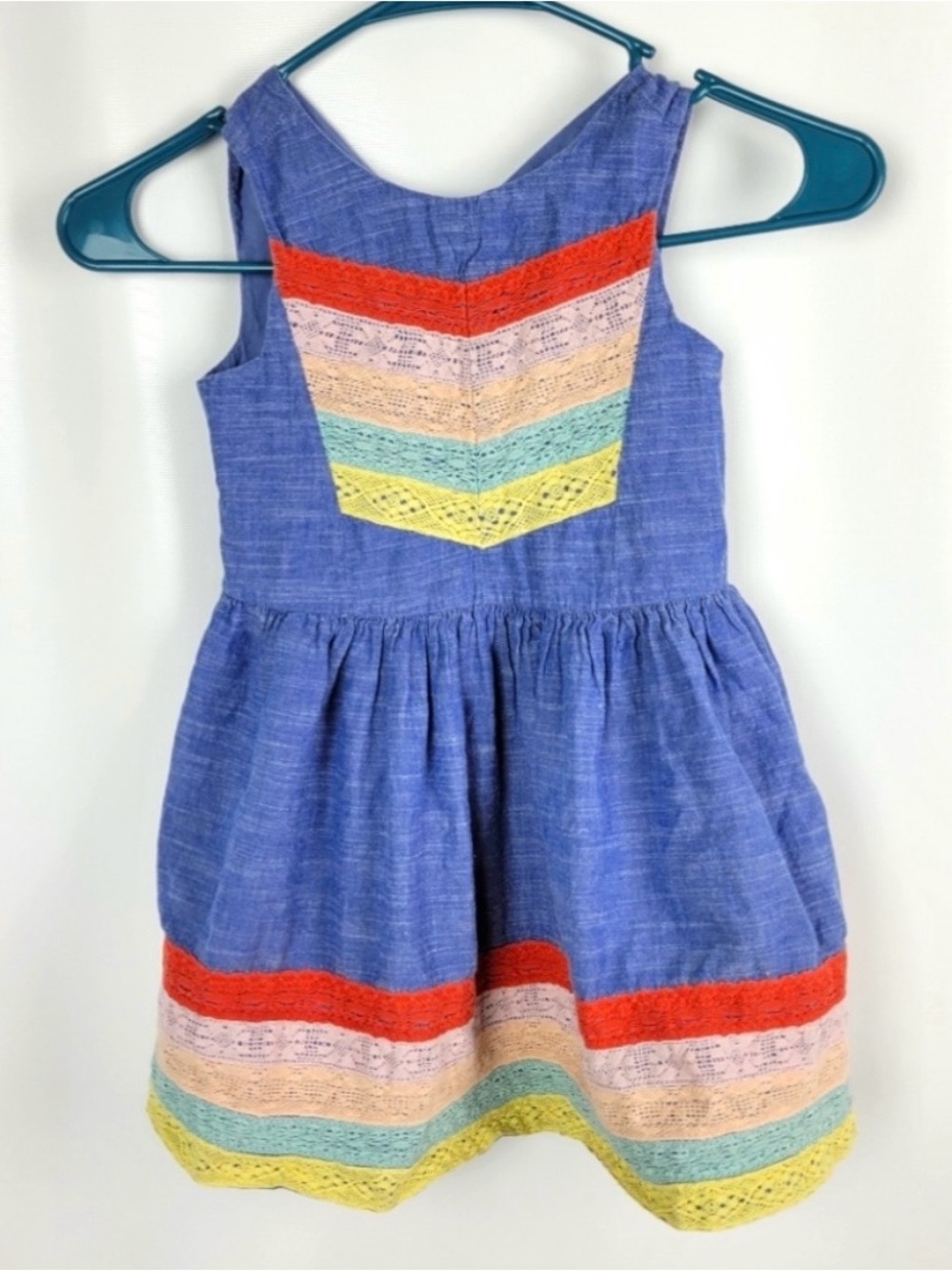 AphOrism 100% Cotton Little Girls Dress Sz 5 Like New